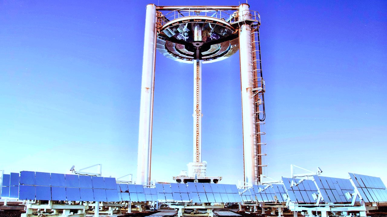 Beam down array at Masdar Institute