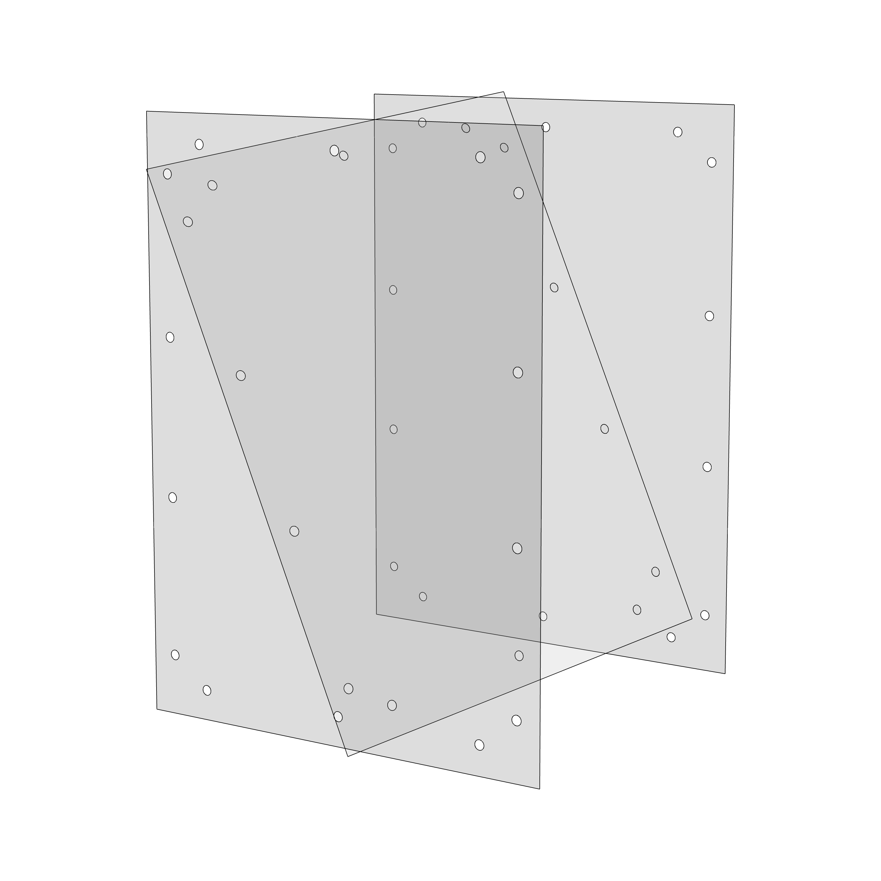 Glass structures Fundamental Unit, 3 panels (Stanford/Sato/Carter)