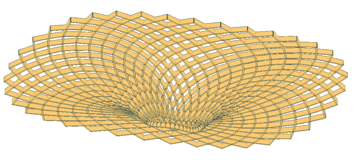 PDX roof concept, viewed from below